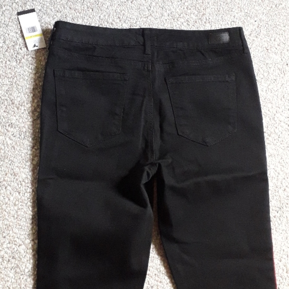 New Skinny Velvet Side Stripe Mid Rise Ankle Jean. - Picture 7 of 8